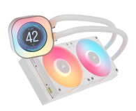 CORSAIR iCUE LINK TITAN 240 RX LCD White 2x120mm - 1286802 - zdjęcie 2